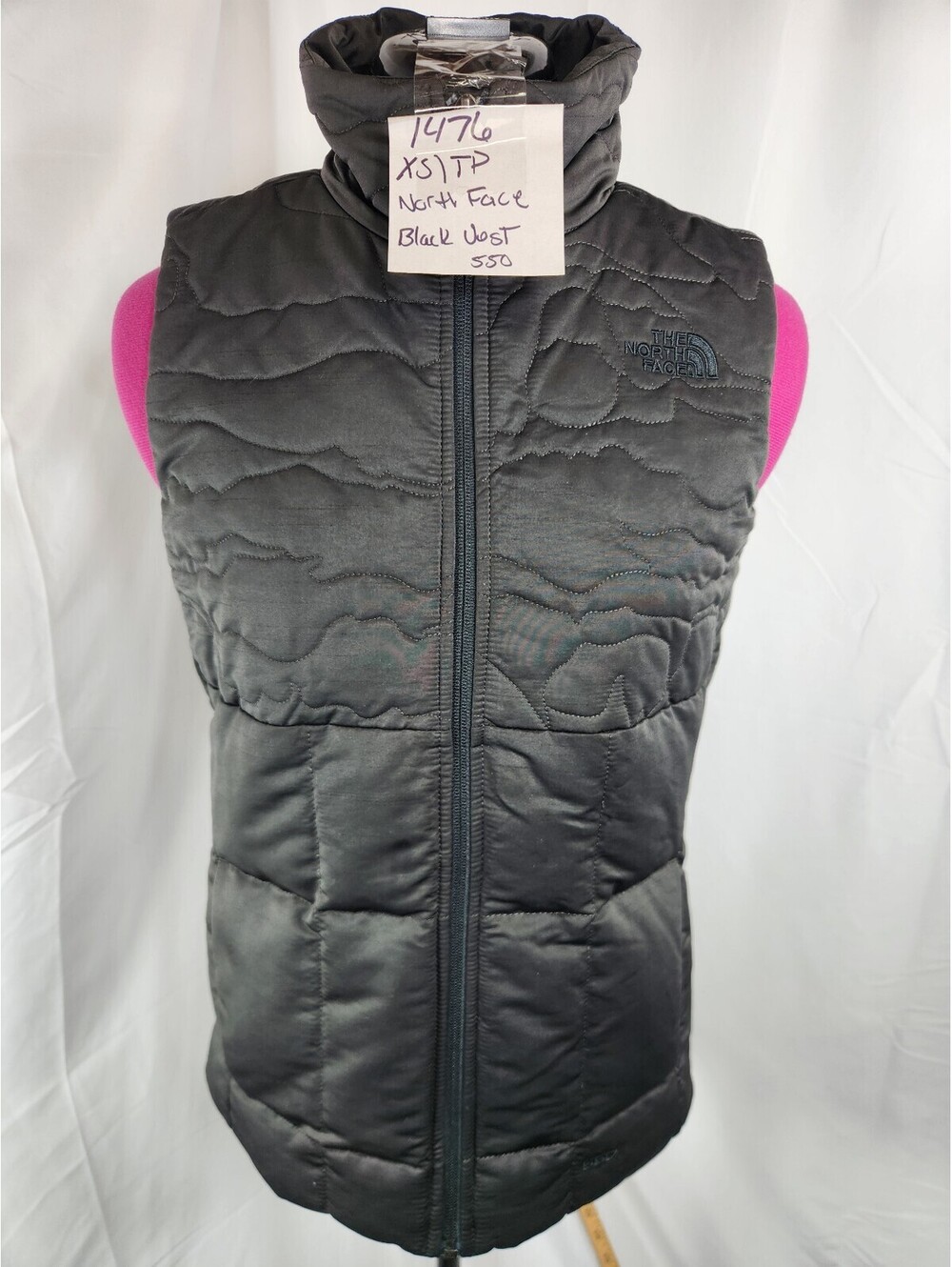 The North Face Dentelles 550 Down Vest Black NWOT Size XS / TP